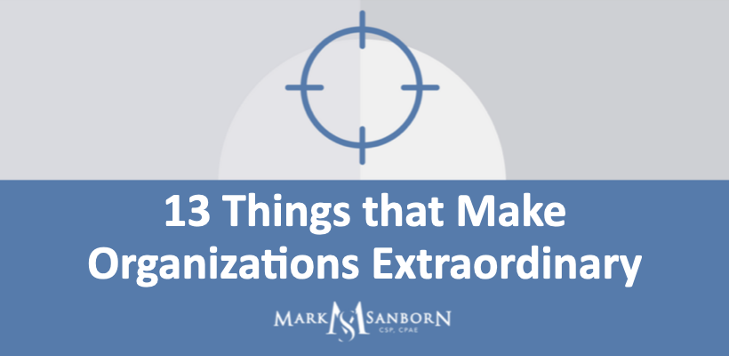 13 Things that Make Organizations Extraordinary